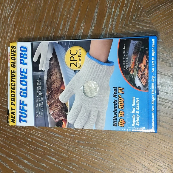 Tuff Glove Pro Heat Protective Gloves 2 Pc Value Pack in Beige OSFA - Picture 2 of 8